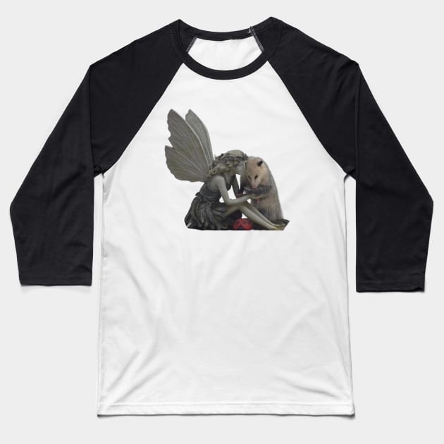 Possum and Fairy Baseball T-Shirt by CatGirl101